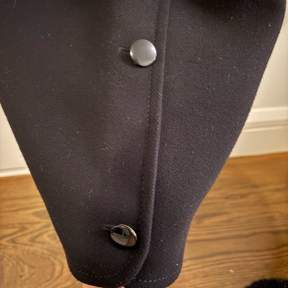 Black Sezane Short Sleeve Blouse with Buttons - 34/2 - Picture 4 of 8